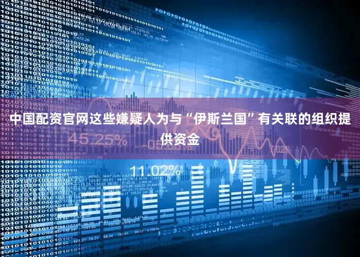 中国配资官网这些嫌疑人为与“伊斯兰国”有关联的组织提供资金